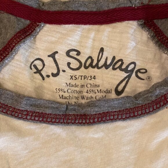 PJ Salvage Ladies Pajama Top - Picture 2 of 2